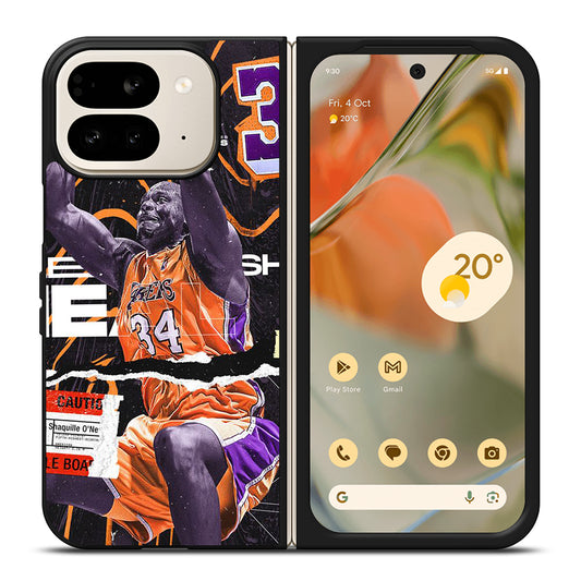 SHAQUILLE O'NEAL 34 LA LAKERS NBA BASKETBALL Google Pixel 9 Pro Fold Case Cover