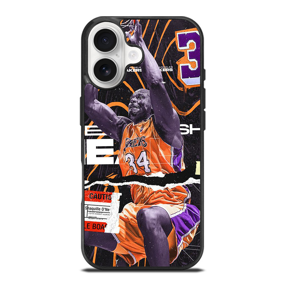 SHAQUILLE O'NEAL 34 LA LAKERS NBA BASKETBALL iPhone 17 Case Cover