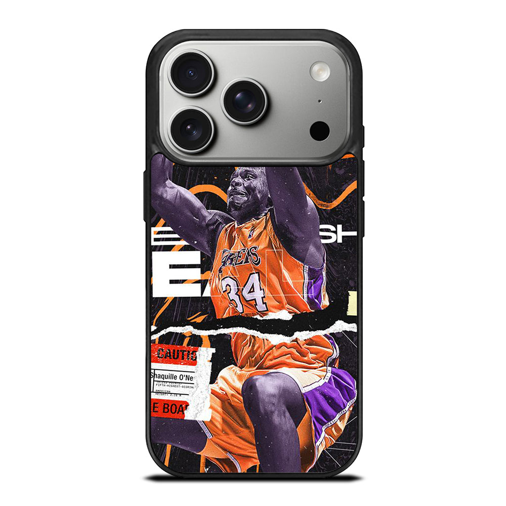 SHAQUILLE O'NEAL 34 LA LAKERS NBA BASKETBALL iPhone 17 Pro Case Cover
