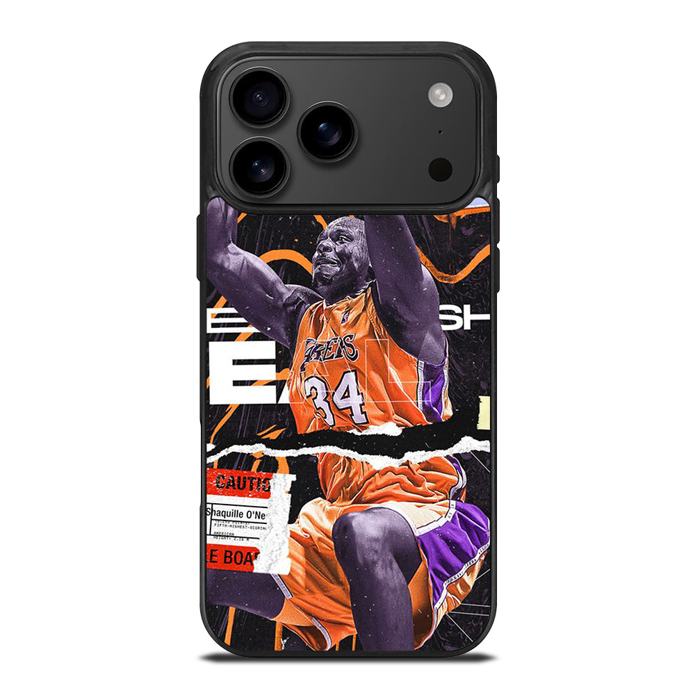 SHAQUILLE O'NEAL 34 LA LAKERS NBA BASKETBALL iPhone 17 Pro Max Case Cover