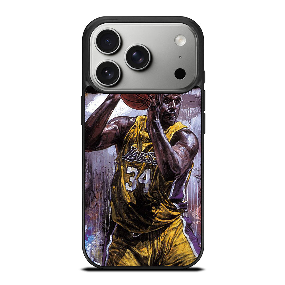SHAQUILLE O'NEAL LA LAKERS ART iPhone 17 Pro Case Cover