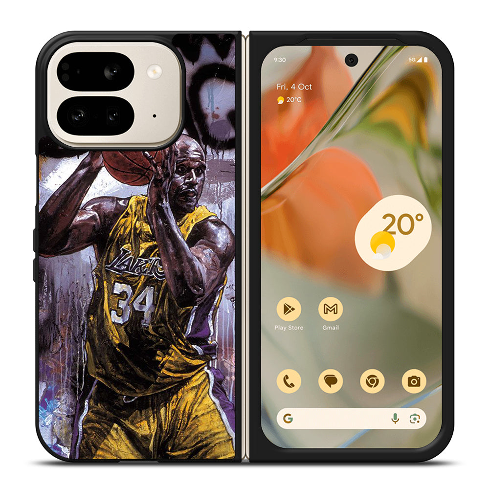 SHAQUILLE O'NEAL LA LAKERS ART Google Pixel 9 Pro Fold Case Cover