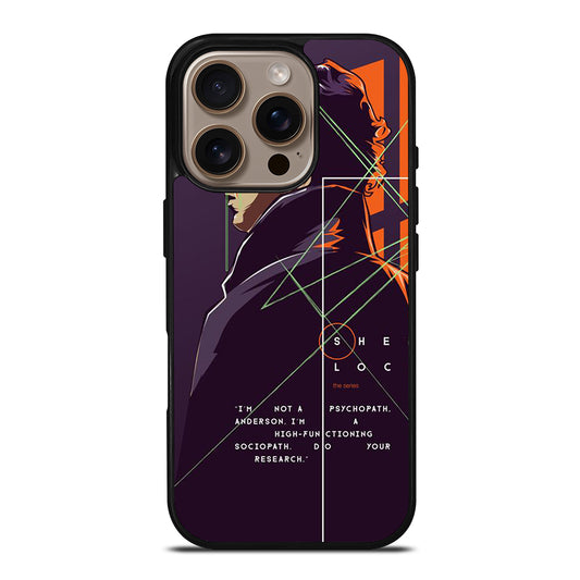 SHERLOCK HOLMES CARTOON iPhone 16 Pro Case Cover