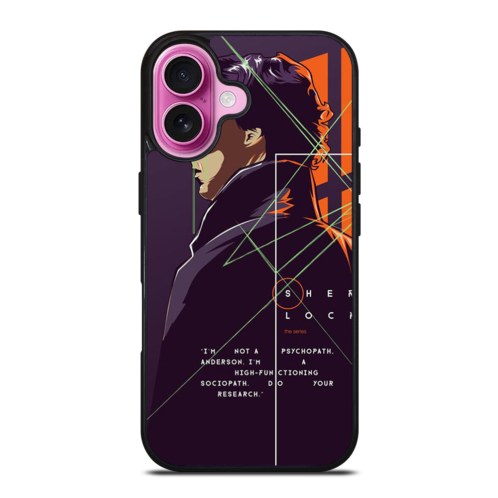 SHERLOCK HOLMES CARTOON iPhone 16 Plus Case Cover