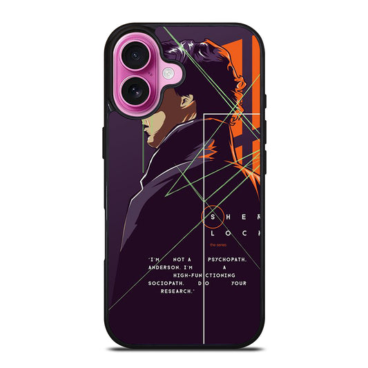 SHERLOCK HOLMES CARTOON iPhone 16 Plus Case Cover