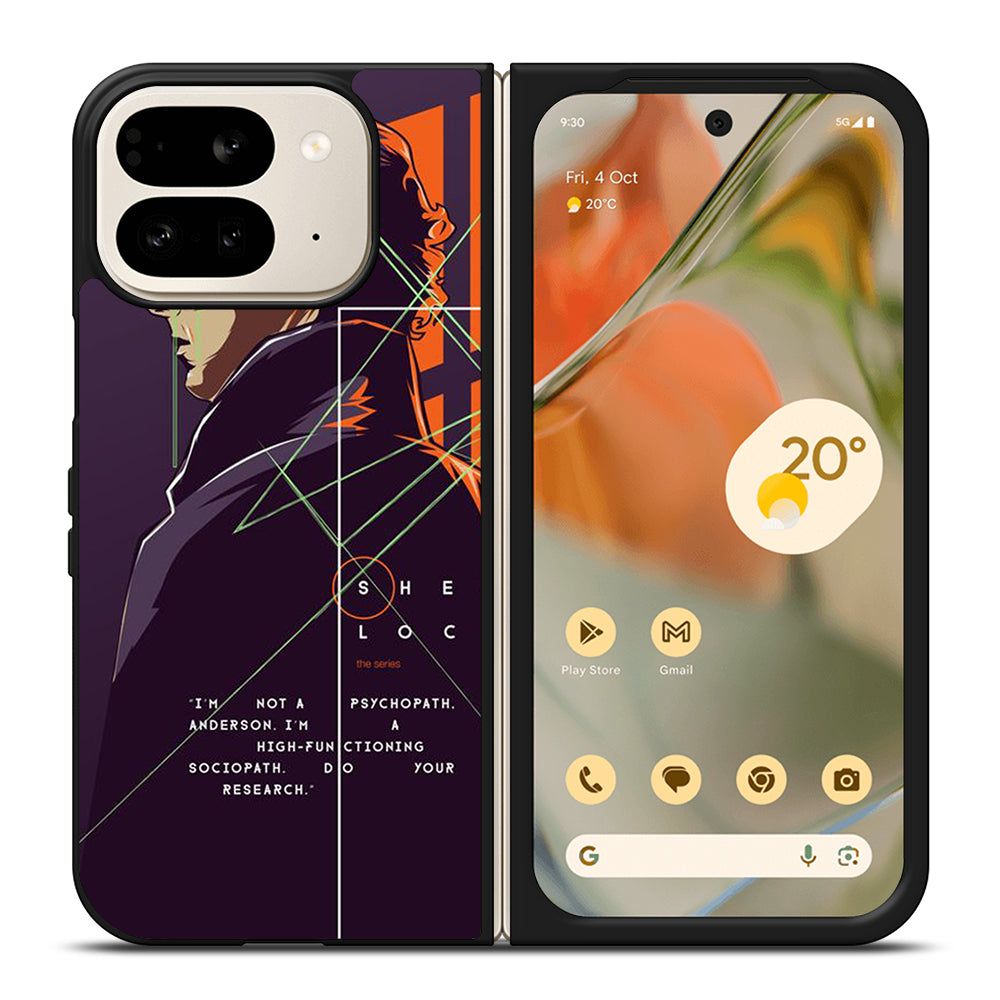 SHERLOCK HOLMES CARTOON Google Pixel 9 Pro Fold Case Cover