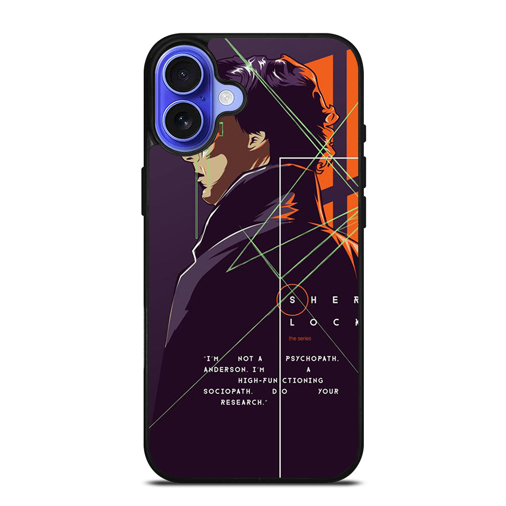 SHERLOCK HOLMES CARTOON iPhone 16 Case Cover