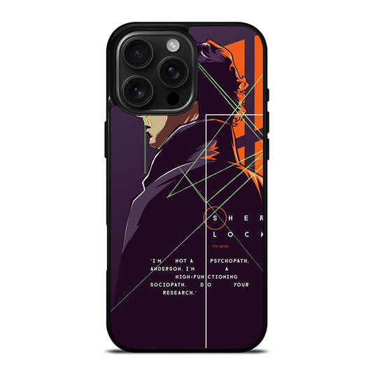 SHERLOCK HOLMES CARTOON iPhone 16 Pro Max Case Cover