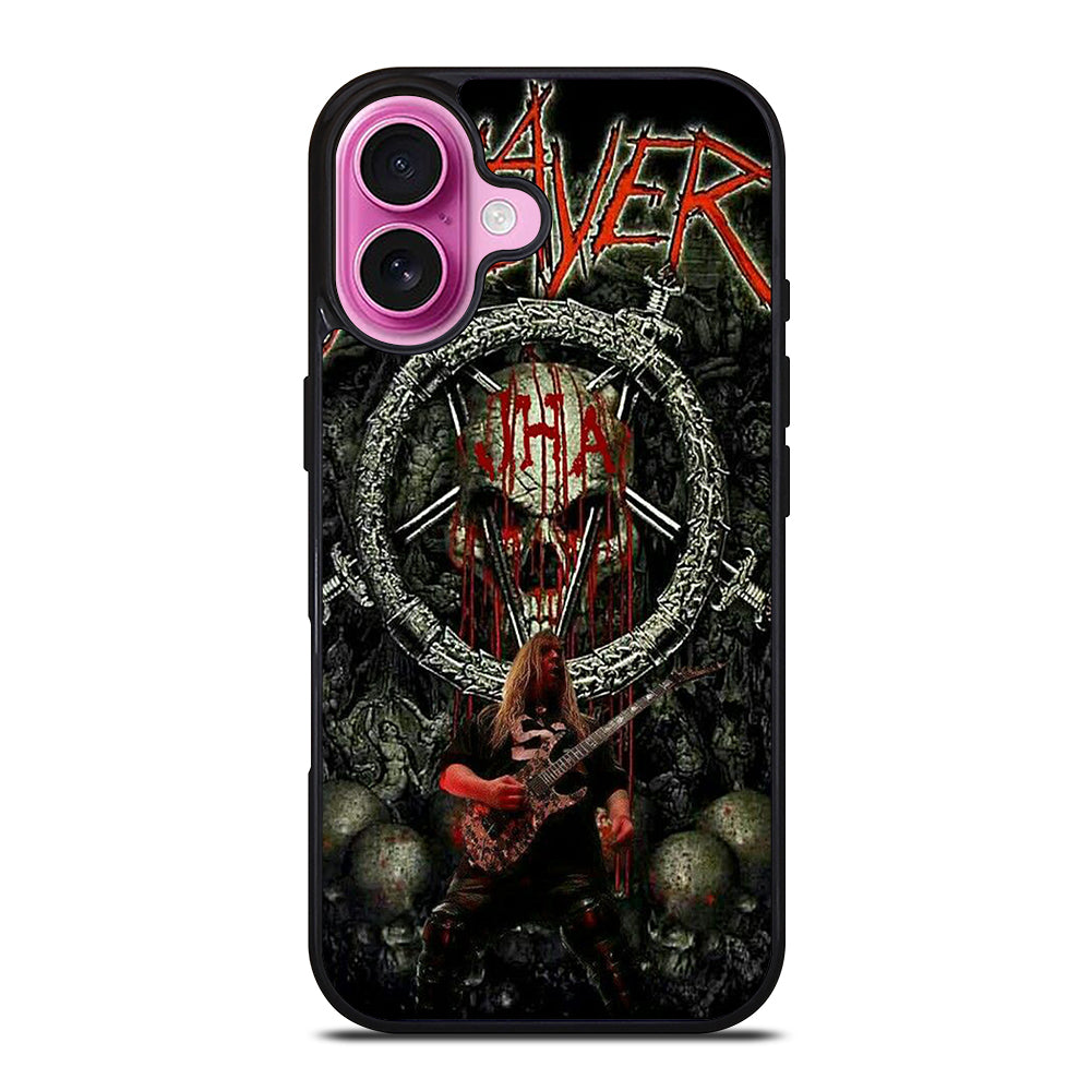 SLAYER BAND METAK SKULL LOGO iPhone 16 Plus Case Cover