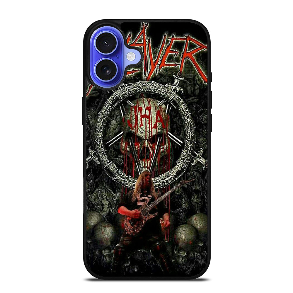 SLAYER BAND METAK SKULL LOGO iPhone 16 Case Cover