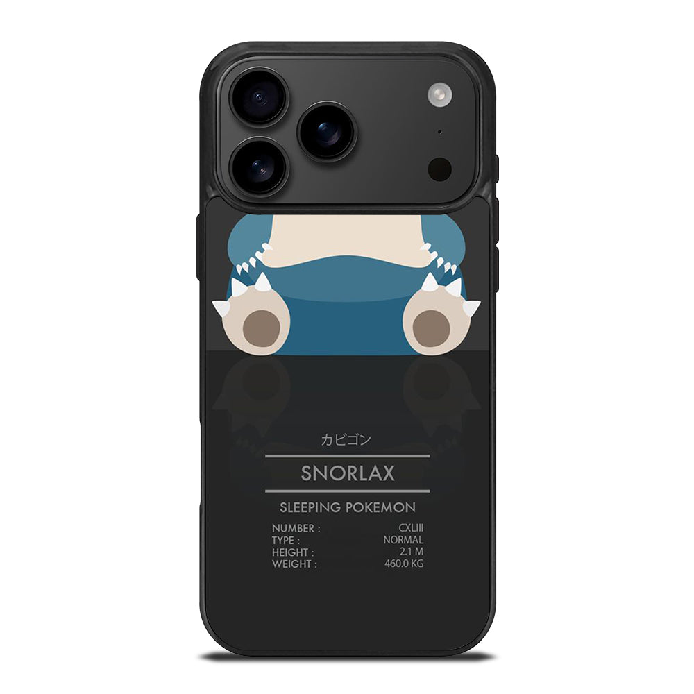 SNORLAX CUTE POKEMON iPhone 17 Pro Max Case Cover