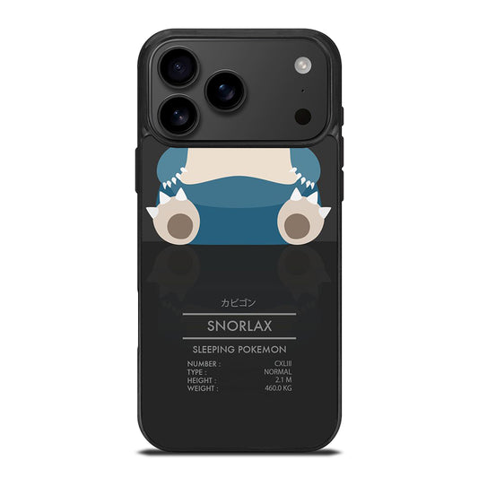 SNORLAX CUTE POKEMON iPhone 17 Pro Max Case Cover