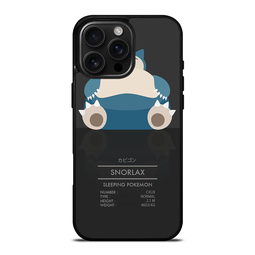 SNORLAX CUTE POKEMON iPhone 16 Pro Max Case Cover
