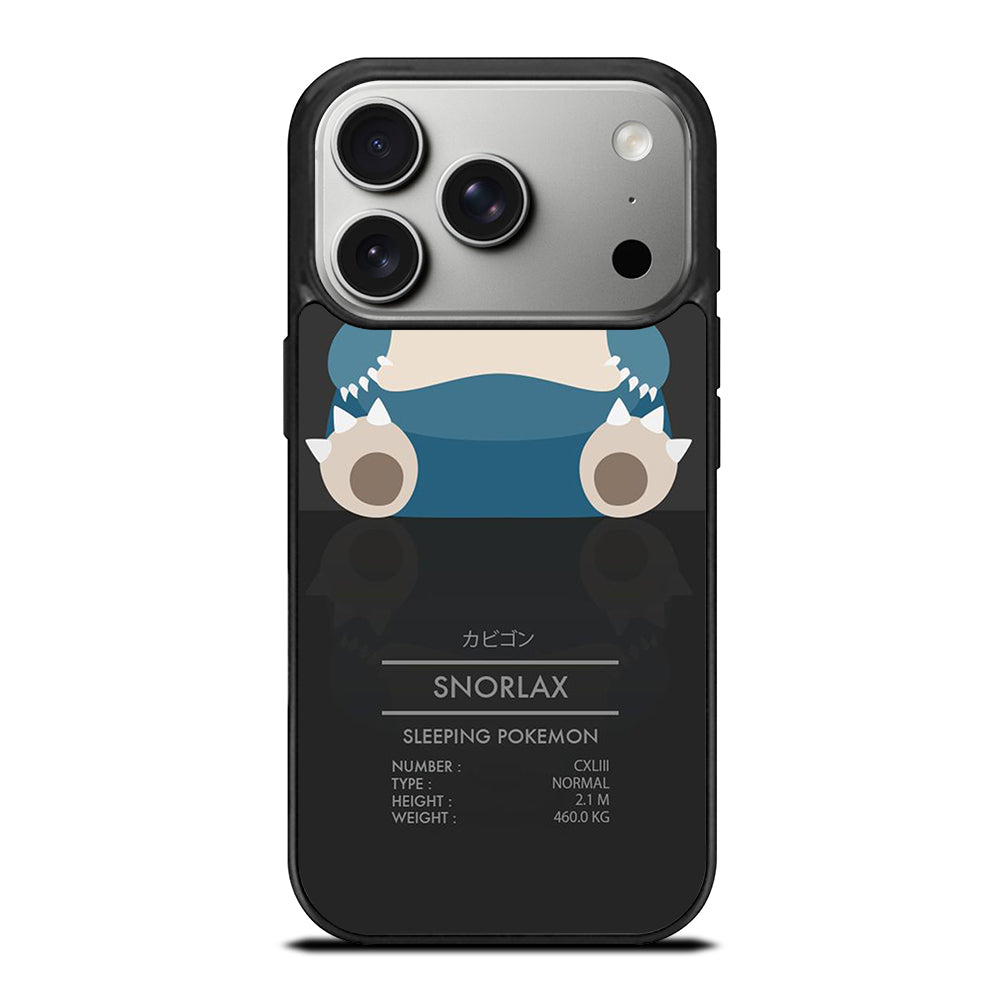 SNORLAX CUTE POKEMON iPhone 17 Pro Case Cover