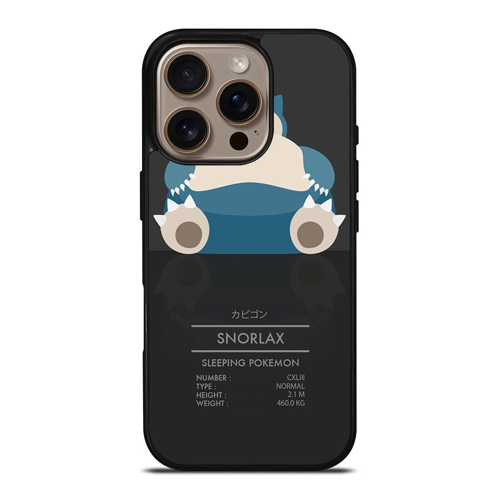 SNORLAX CUTE POKEMON iPhone 16 Pro Case Cover