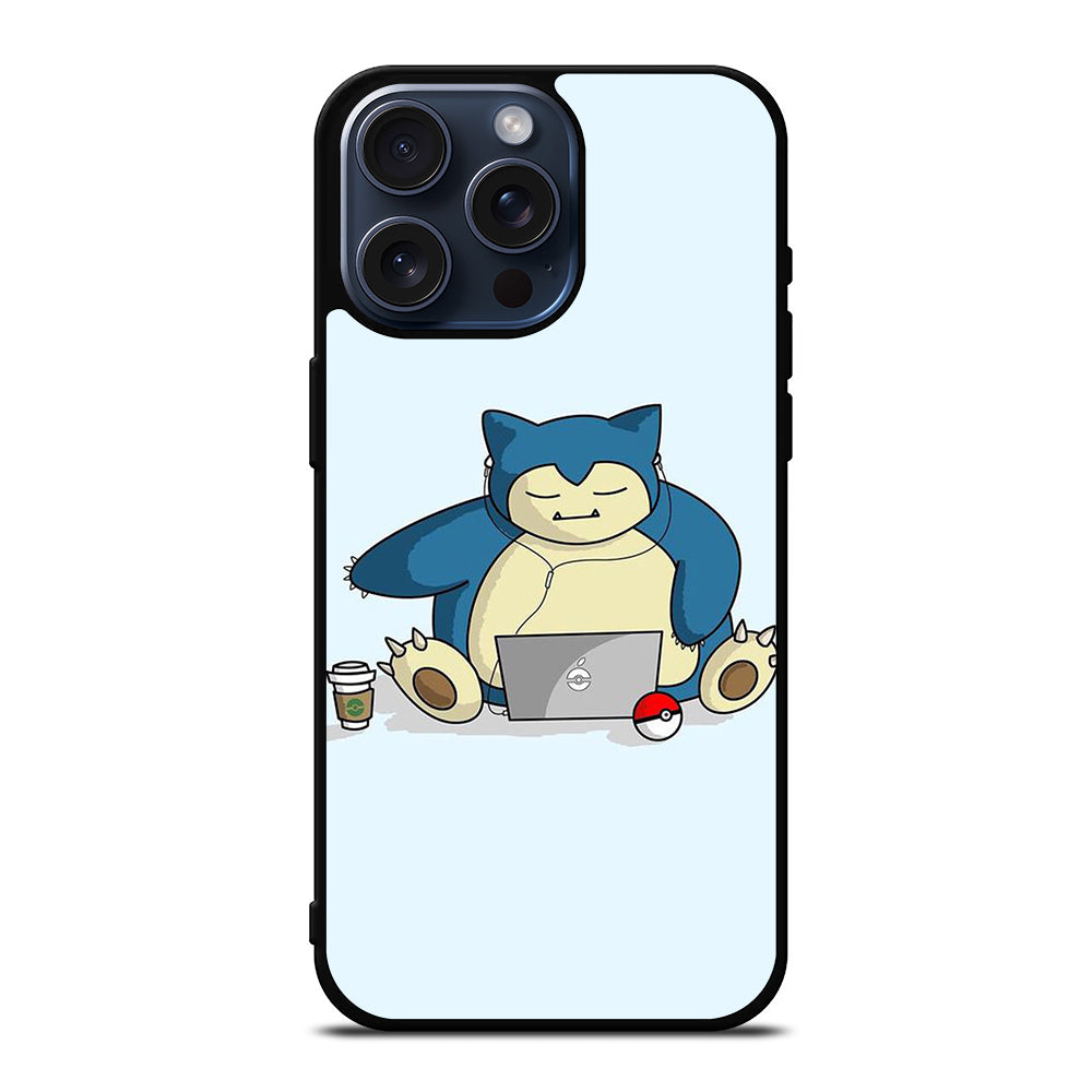 SNORLAX KABIGON POKEMON ANIME iPhone 15 Pro Max Case Cover