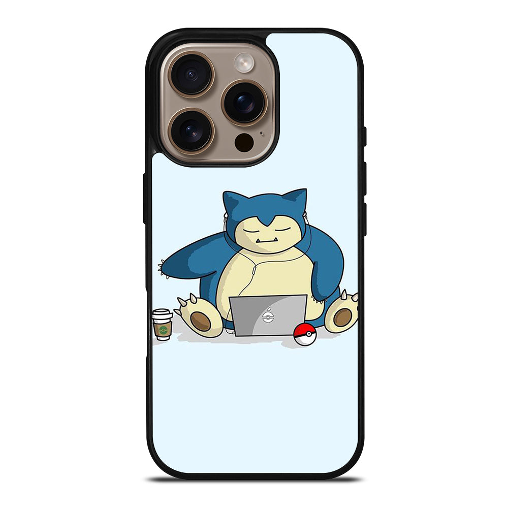SNORLAX KABIGON POKEMON ANIME iPhone 16 Pro Case Cover