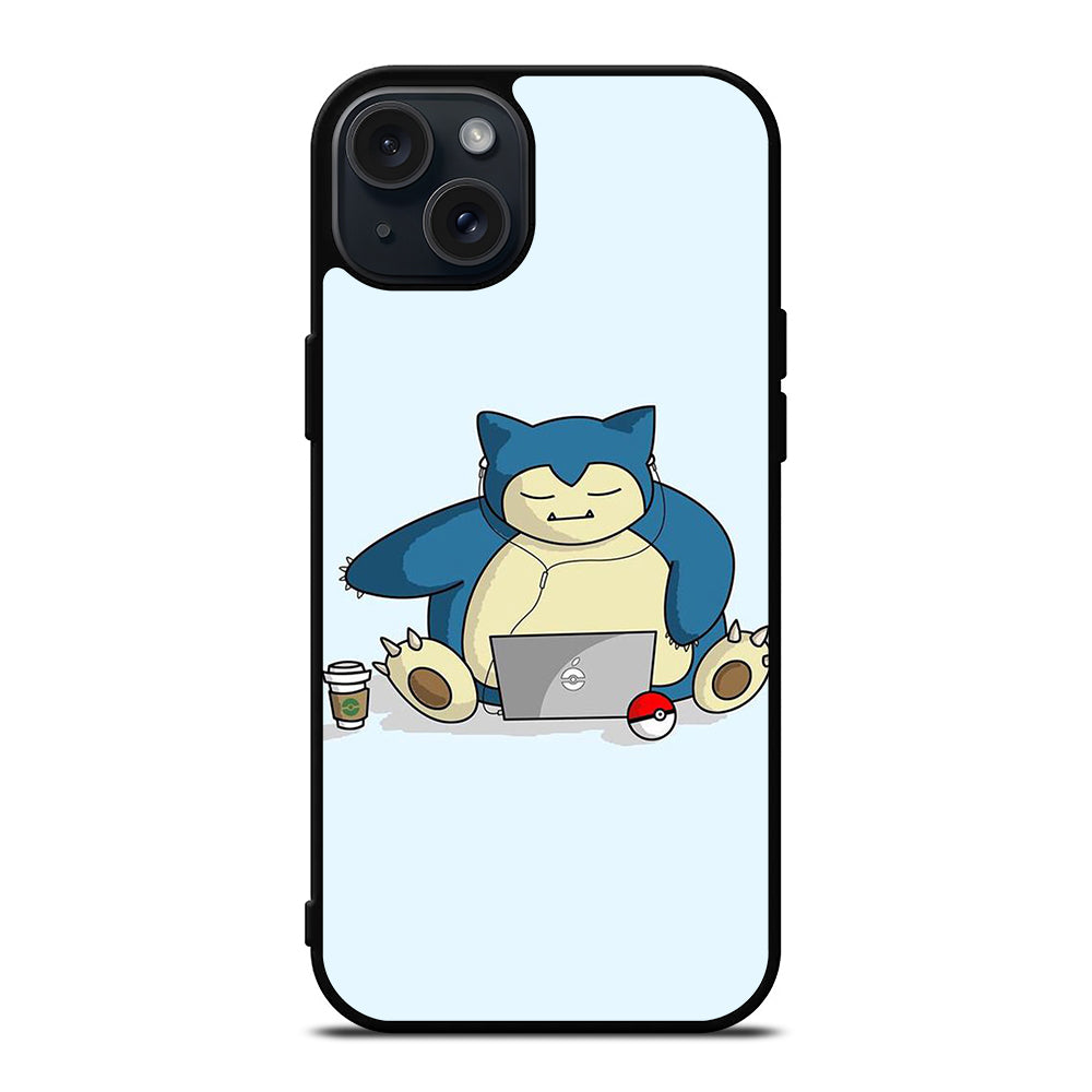 SNORLAX KABIGON POKEMON ANIME iPhone 15 Plus Case Cover