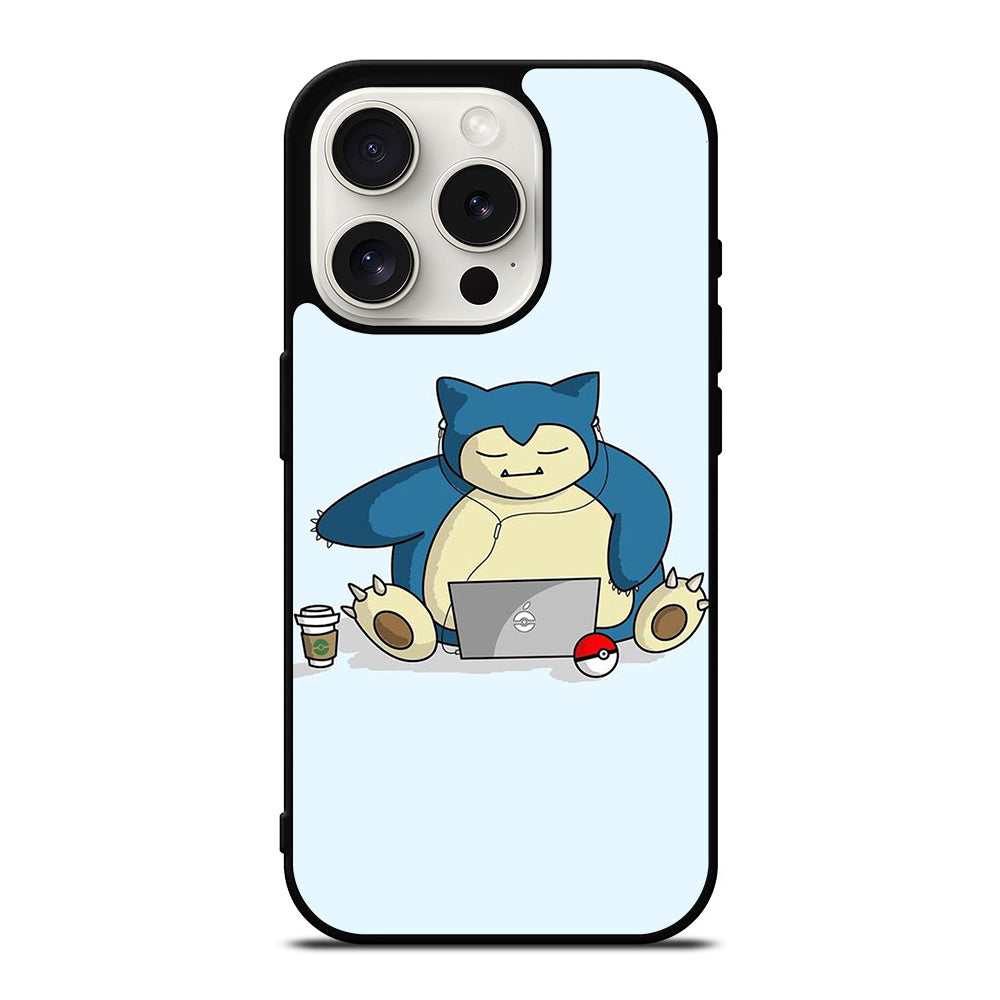 SNORLAX KABIGON POKEMON ANIME iPhone 15 Pro Case Cover
