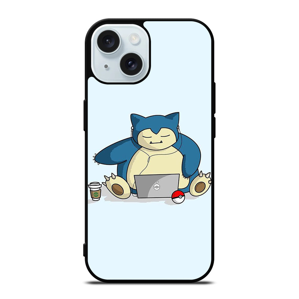 SNORLAX KABIGON POKEMON ANIME iPhone 15 Case Cover