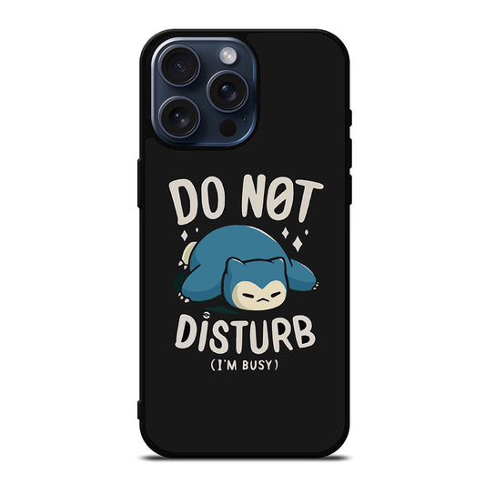 SNORLAX KABIGON POKEMON DO NOT DISTURB iPhone 15 Pro Max Case Cover