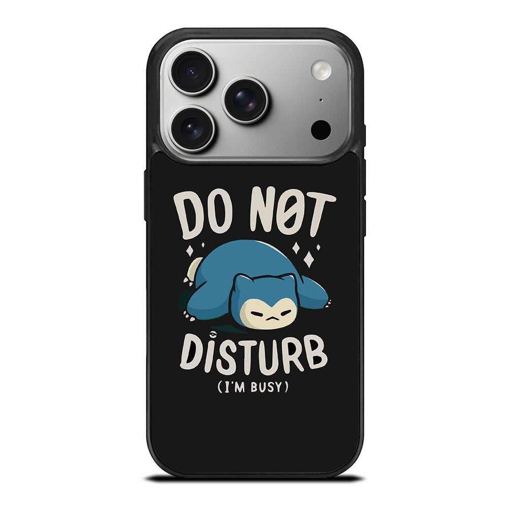 SNORLAX KABIGON POKEMON DO NOT DISTURB iPhone 17 Pro Case Cover