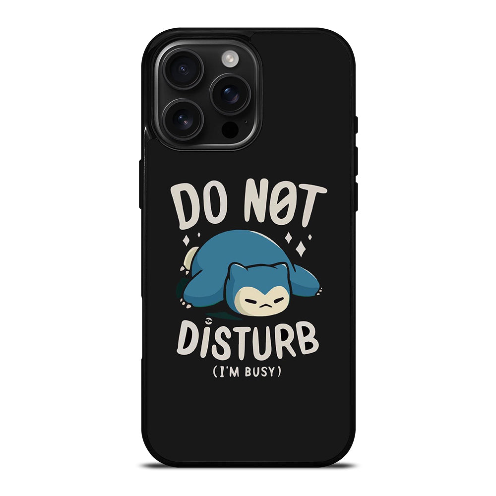 SNORLAX KABIGON POKEMON DO NOT DISTURB iPhone 16 Pro Max Case Cover