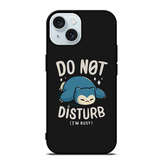 SNORLAX KABIGON POKEMON DO NOT DISTURB iPhone 15 Case Cover