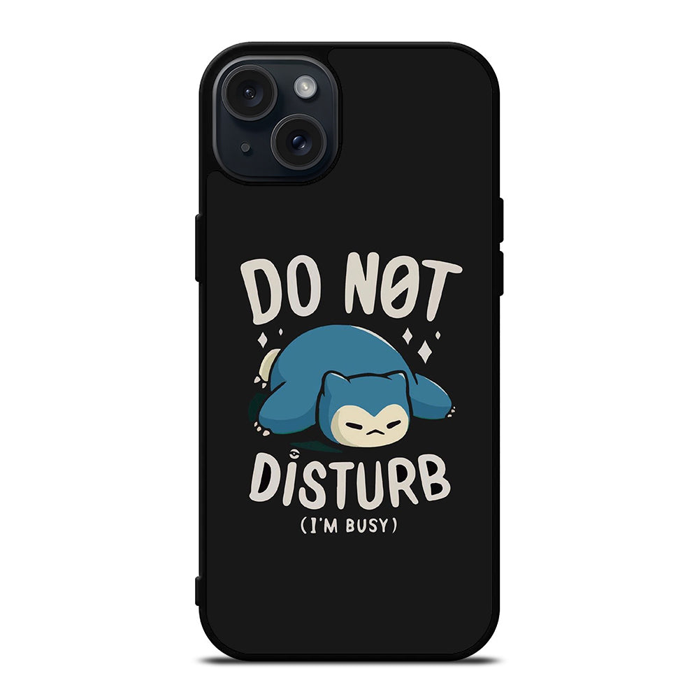 SNORLAX KABIGON POKEMON DO NOT DISTURB iPhone 15 Plus Case Cover