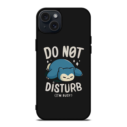 SNORLAX KABIGON POKEMON DO NOT DISTURB iPhone 15 Plus Case Cover