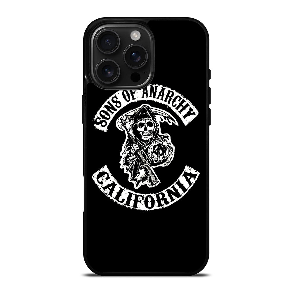 SONS OF ANARCHY BLACK LOGO 2 iPhone 16 Pro Max Case Cover