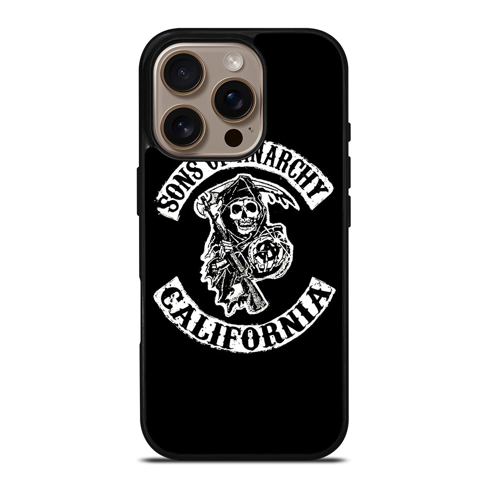 SONS OF ANARCHY BLACK LOGO 2 iPhone 16 Pro Case Cover