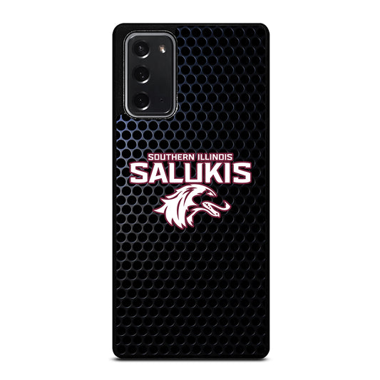 SOUTHERN ILLINOIS SALUKIS METAL LOGO Samsung Galaxy Note 20 Case Cover