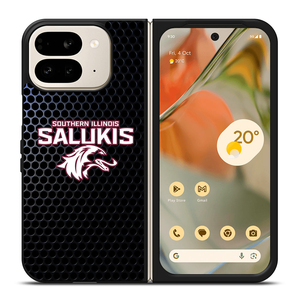 SOUTHERN ILLINOIS SALUKIS METAL LOGO Google Pixel 9 Pro Fold Case Cover