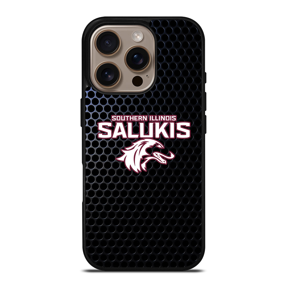 SOUTHERN ILLINOIS SALUKIS METAL LOGO iPhone 16 Pro Case Cover