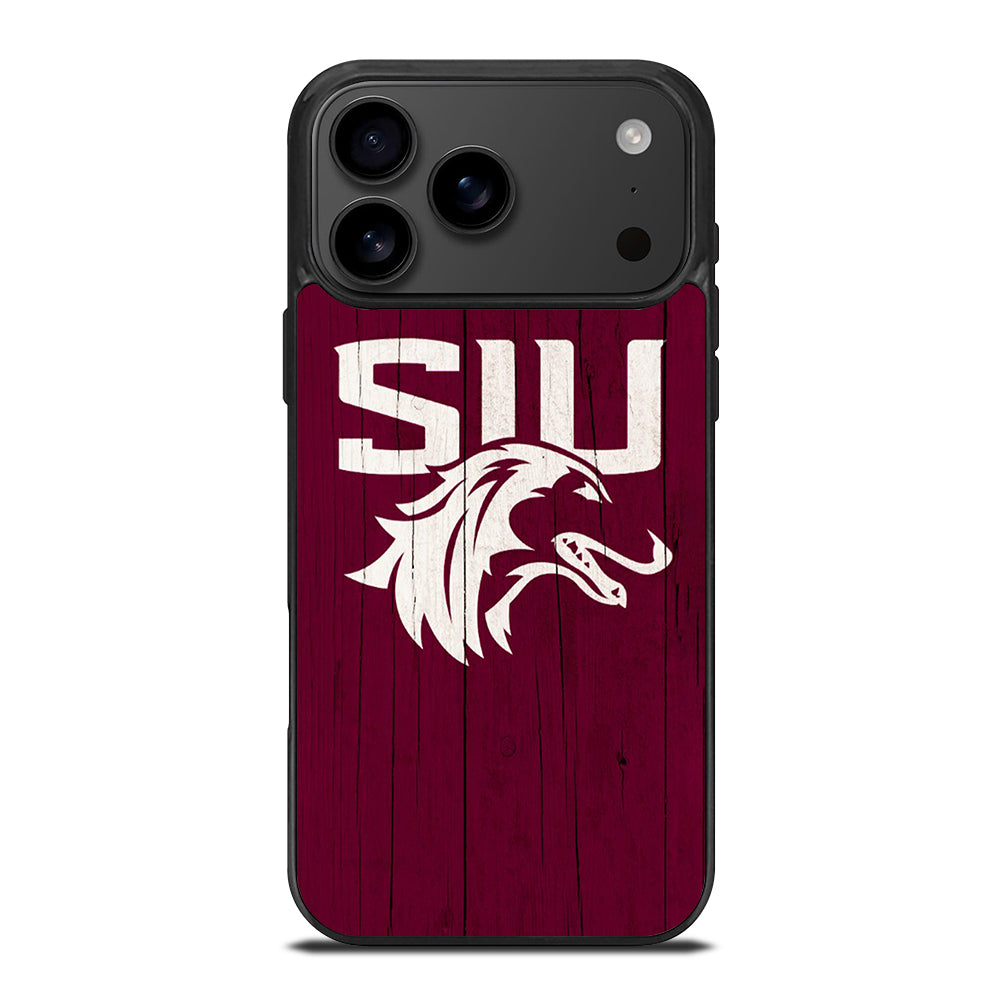 SOUTHERN ILLINOIS SALUKIS WOODEN LOGO iPhone 17 Pro Max Case Cover