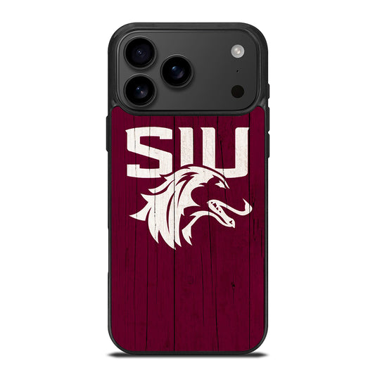 SOUTHERN ILLINOIS SALUKIS WOODEN LOGO iPhone 17 Pro Max Case Cover