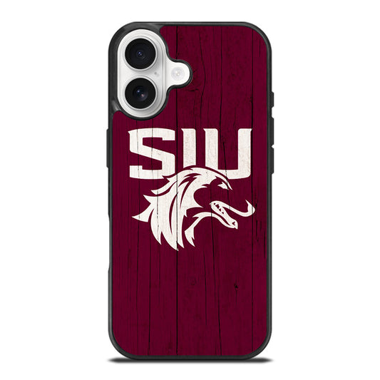 SOUTHERN ILLINOIS SALUKIS WOODEN LOGO iPhone 17 Case Cover