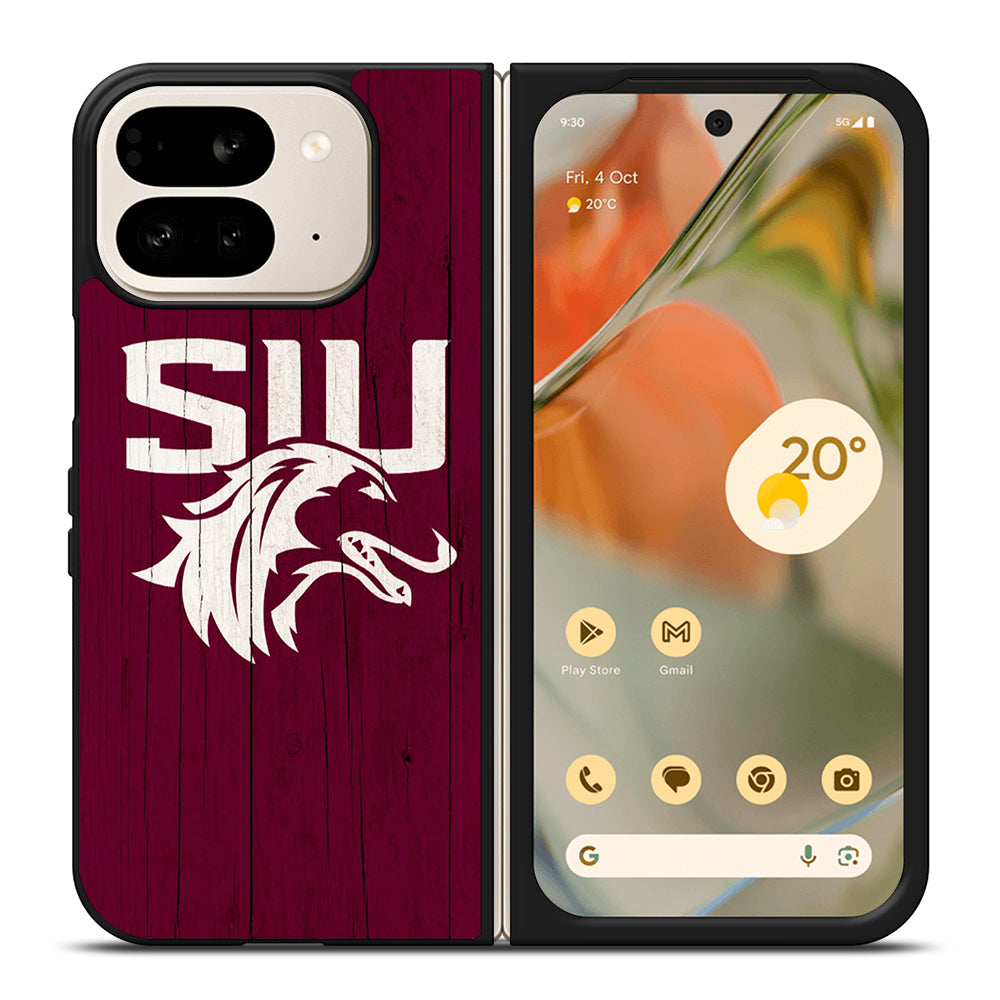 SOUTHERN ILLINOIS SALUKIS WOODEN LOGO Google Pixel 9 Pro Fold Case Cover
