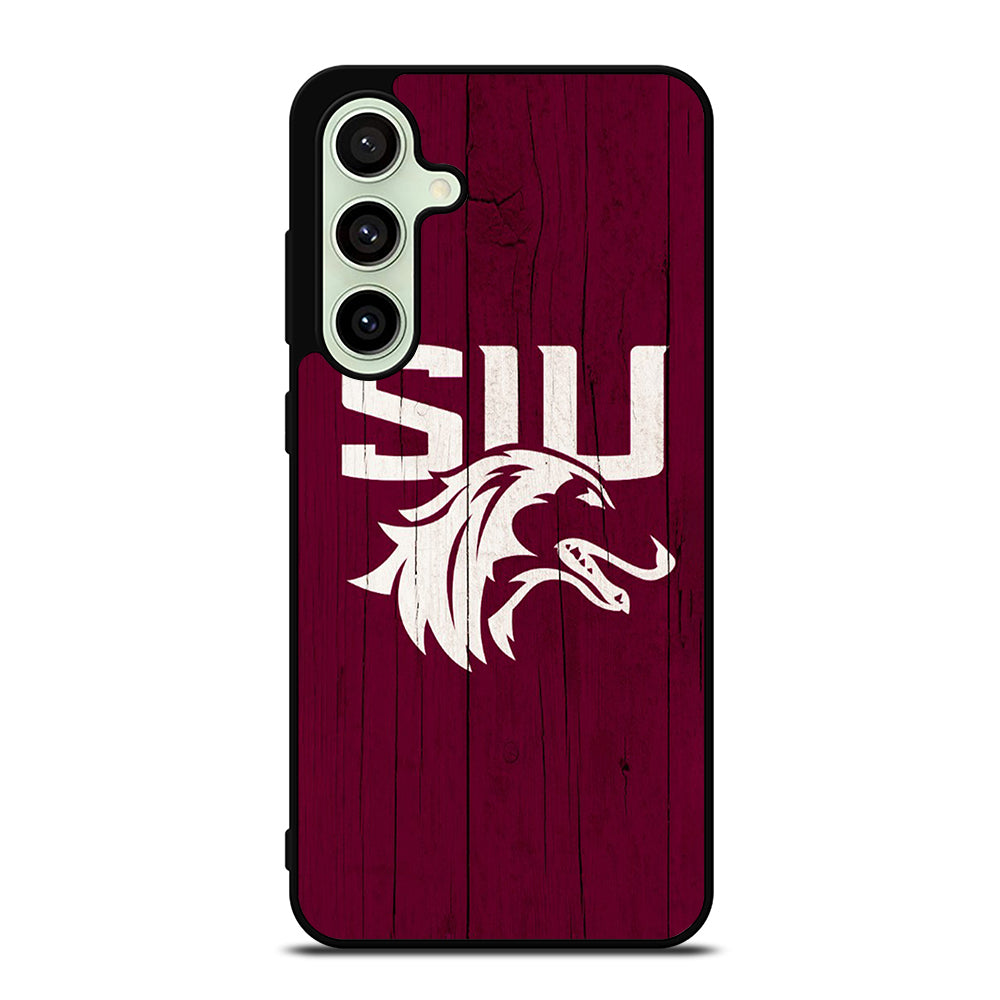 SOUTHERN ILLINOIS SALUKIS WOODEN LOGO Samsung Galaxy S24 FE Case Cover