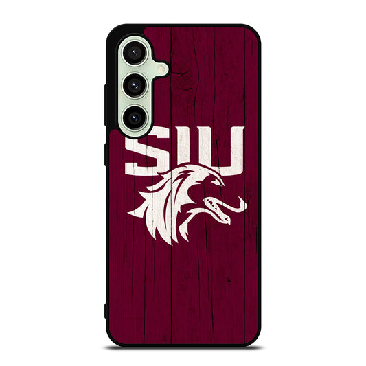 SOUTHERN ILLINOIS SALUKIS WOODEN LOGO Samsung Galaxy S24 FE Case Cover