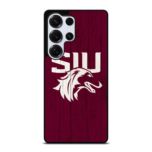 SOUTHERN ILLINOIS SALUKIS WOODEN LOGO Samsung Galaxy S25 Ultra Case Cover