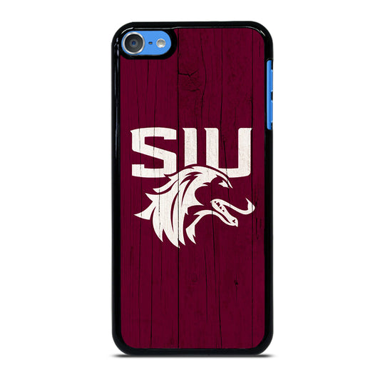 SOUTHERN ILLINOIS SALUKIS WOODEN LOGO iPod Touch 7 Case Cover