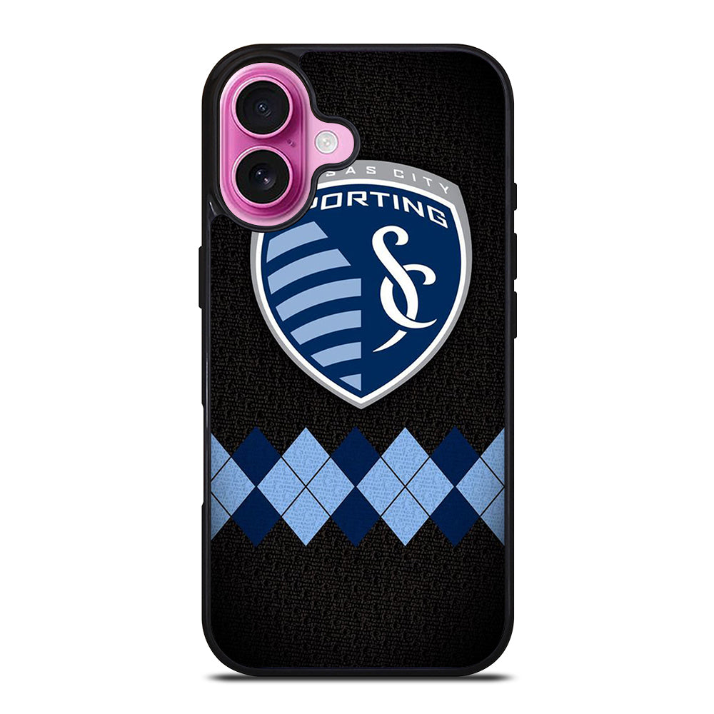 SPORTING KANSAS CITY LOGO FOOTBALL 1 iPhone 16 Plus Case Cover