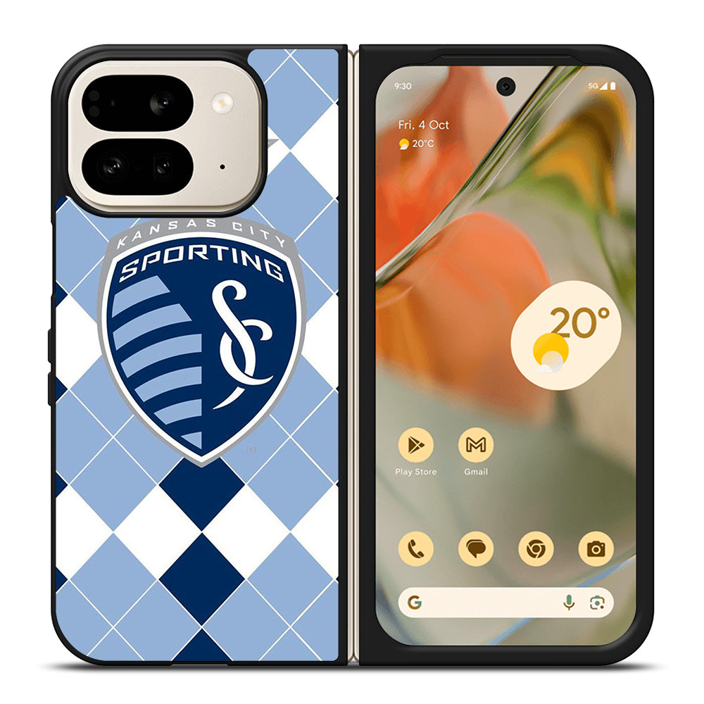 SPORTING KANSAS CITY LOGO FOOTBALL 2 Google Pixel 9 Pro Fold Case Cover