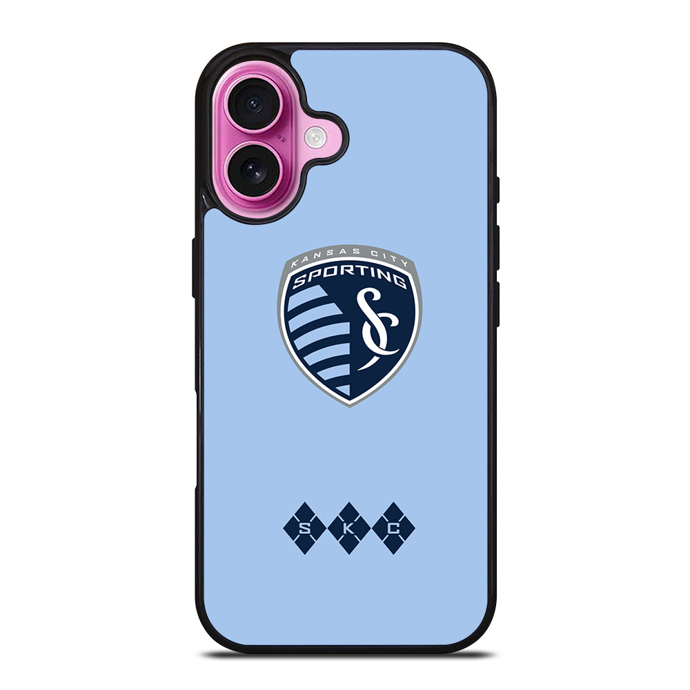 SPORTING KANSAS CITY LOGO iPhone 16 Plus Case Cover