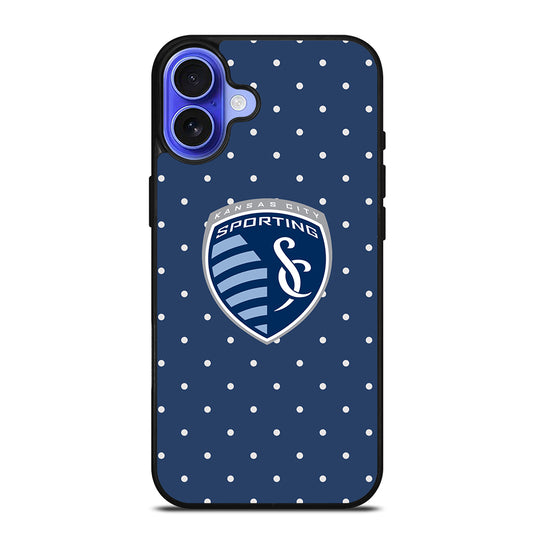 SPORTING KANSAS CITY TEAM LOGO iPhone 16 Case Cover