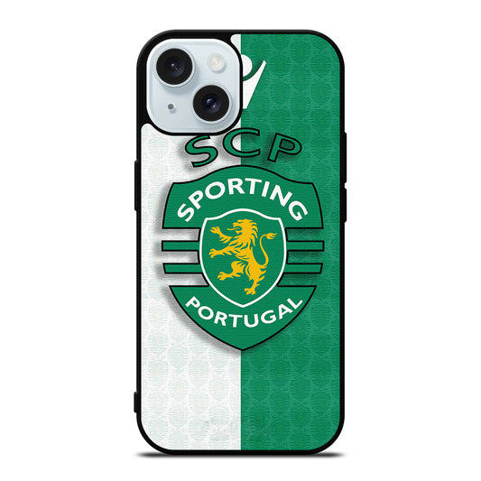 SPORTING LISBON FC FOOTBALL LOGO iPhone 15 Case Cover