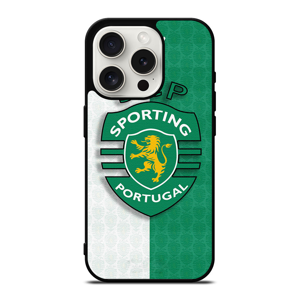 SPORTING LISBON FC FOOTBALL LOGO iPhone 15 Pro Case Cover