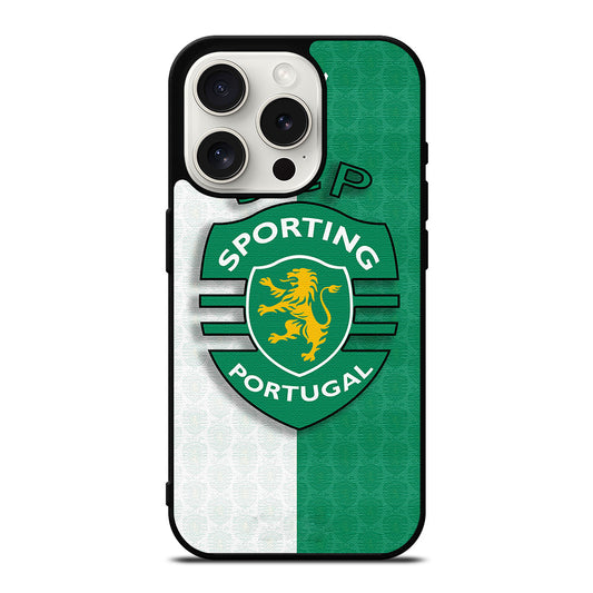 SPORTING LISBON FC FOOTBALL LOGO iPhone 15 Pro Case Cover